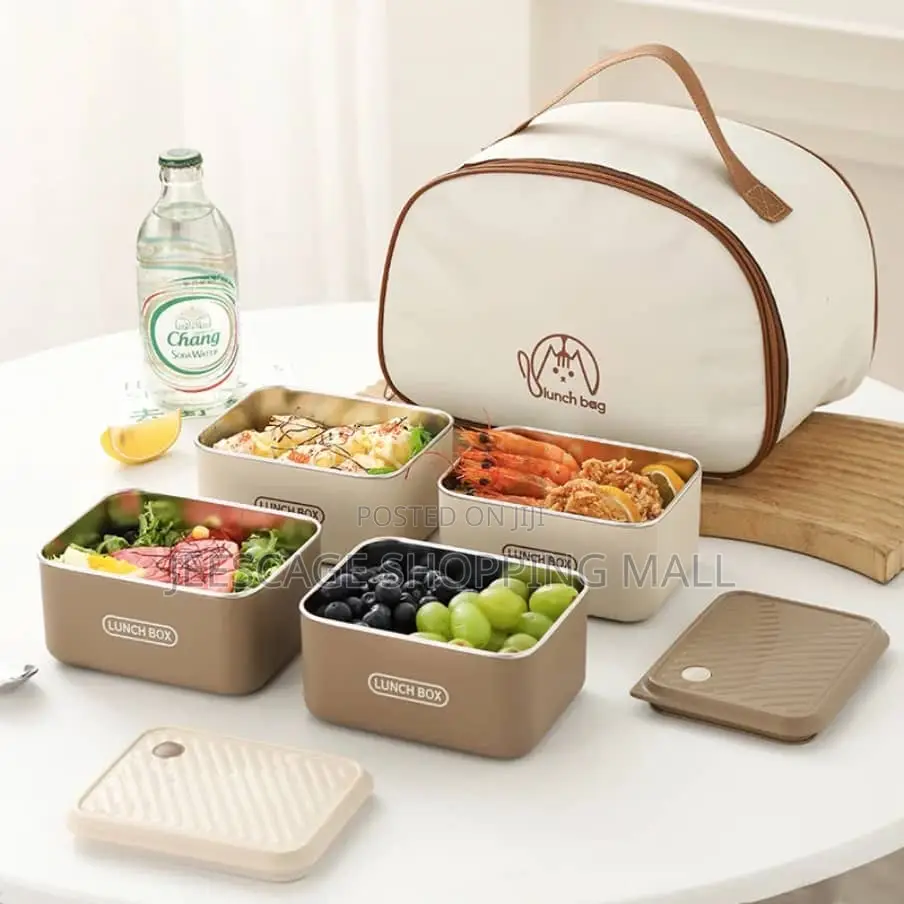 4 Quality Portable Lunch Box Set With a Bag Wholesale Retail