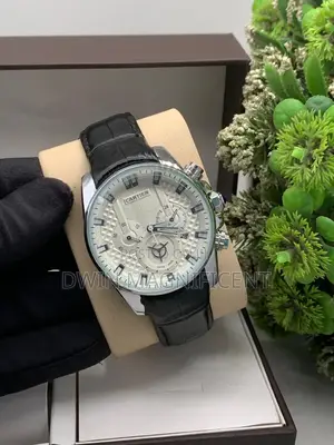 Cartier Chronograph Leather Watch