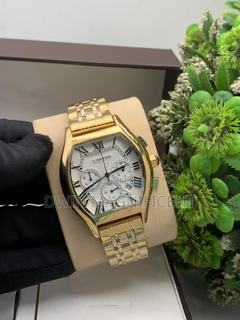 Cartier Tortue Monopusher Chronograph Watch