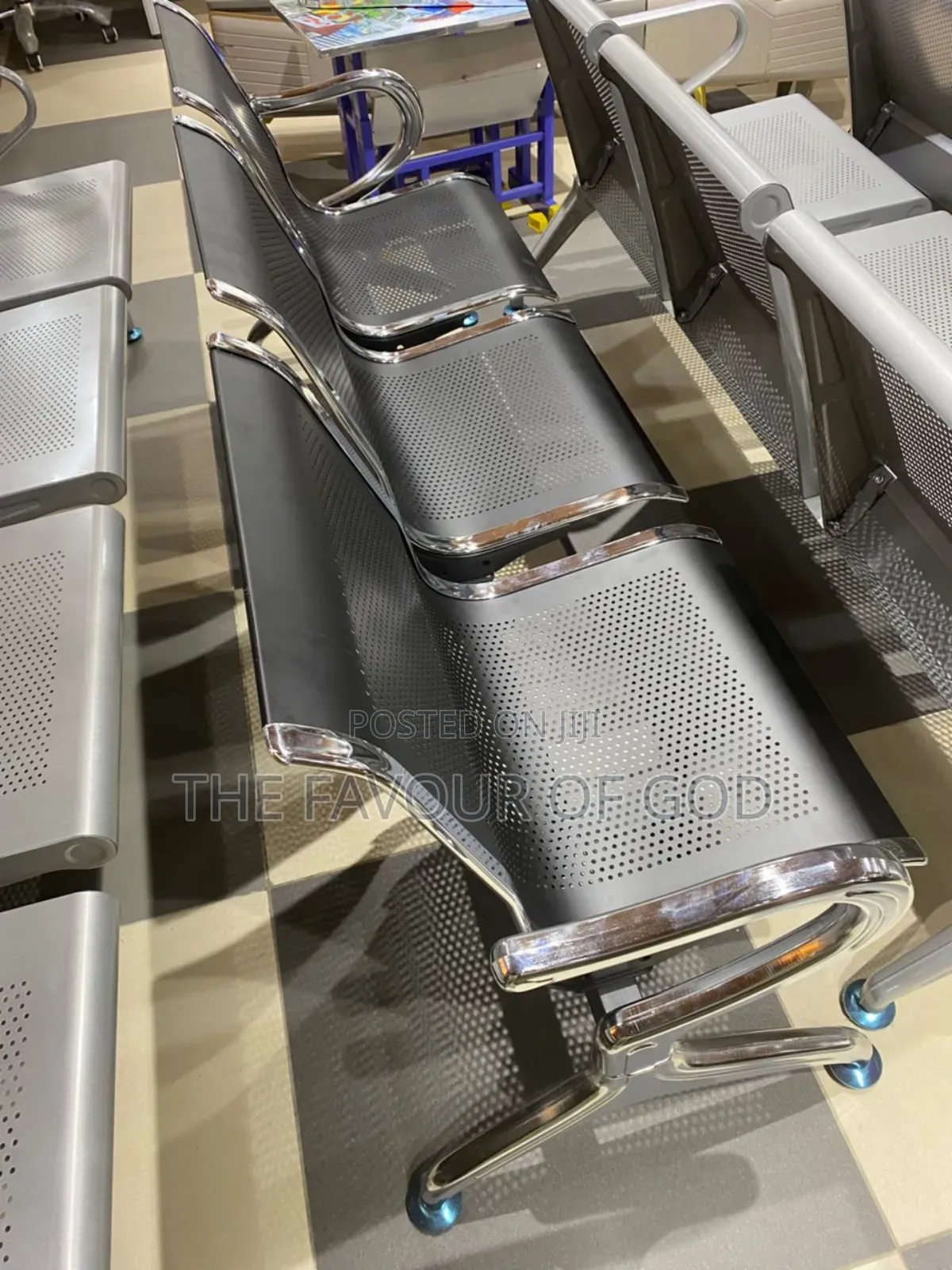 Solid Metal Bench