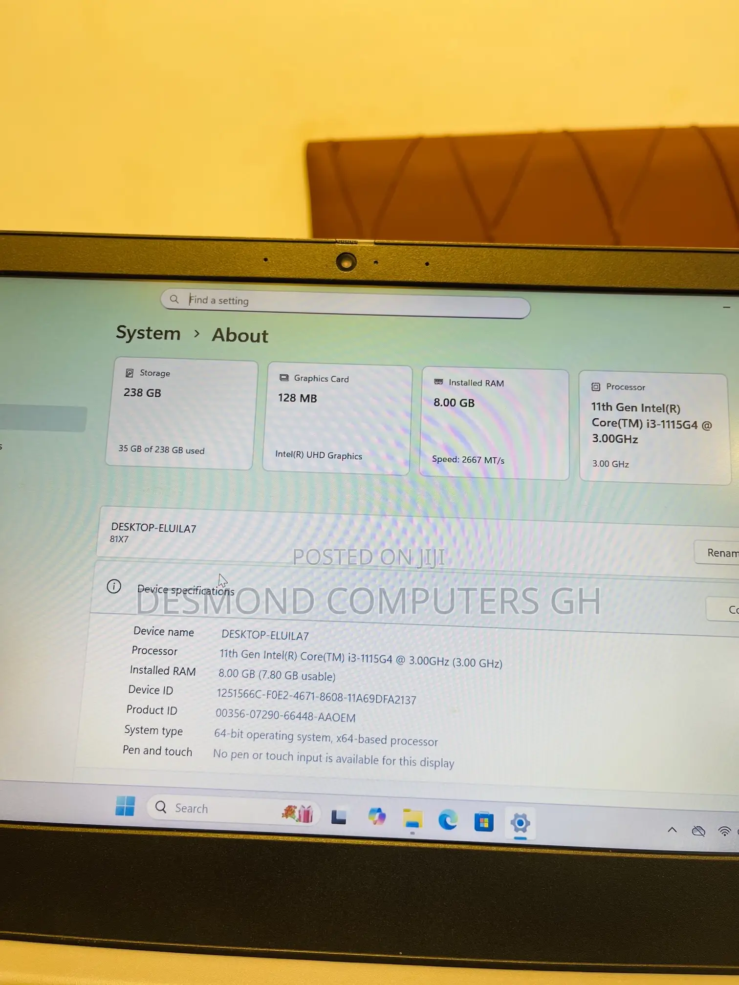 Laptop Lenovo Ideapad 3 8GB Intel Core i3 SSD 256GB