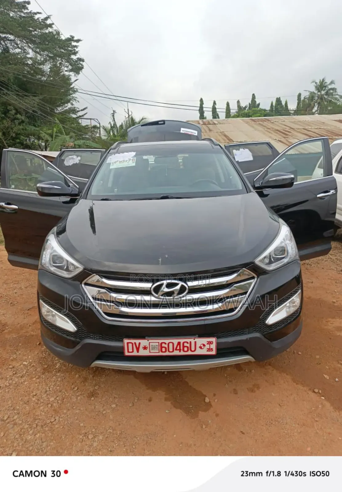 Hyundai Santa Fe SE AWD 2016 Black