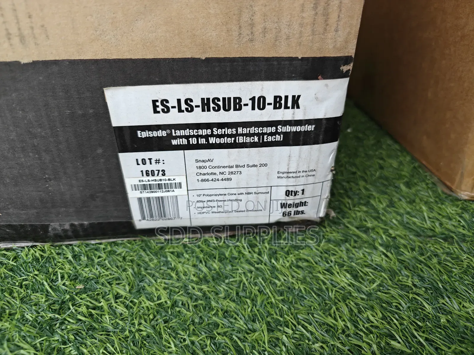 Episode Es-ls-hsub-10-blk Is A 10-inch Hardscape Subwoofer