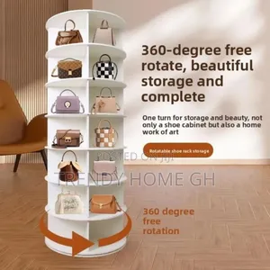Organize Your Shoes Like a Luxury Home 
Rotating Shoe Rack Available