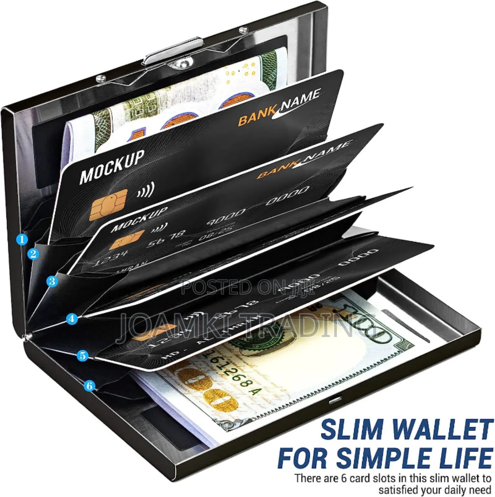 Anti Scan Rfid 6/10 Cards Aluminium Metal Credit Card Holder Wallet