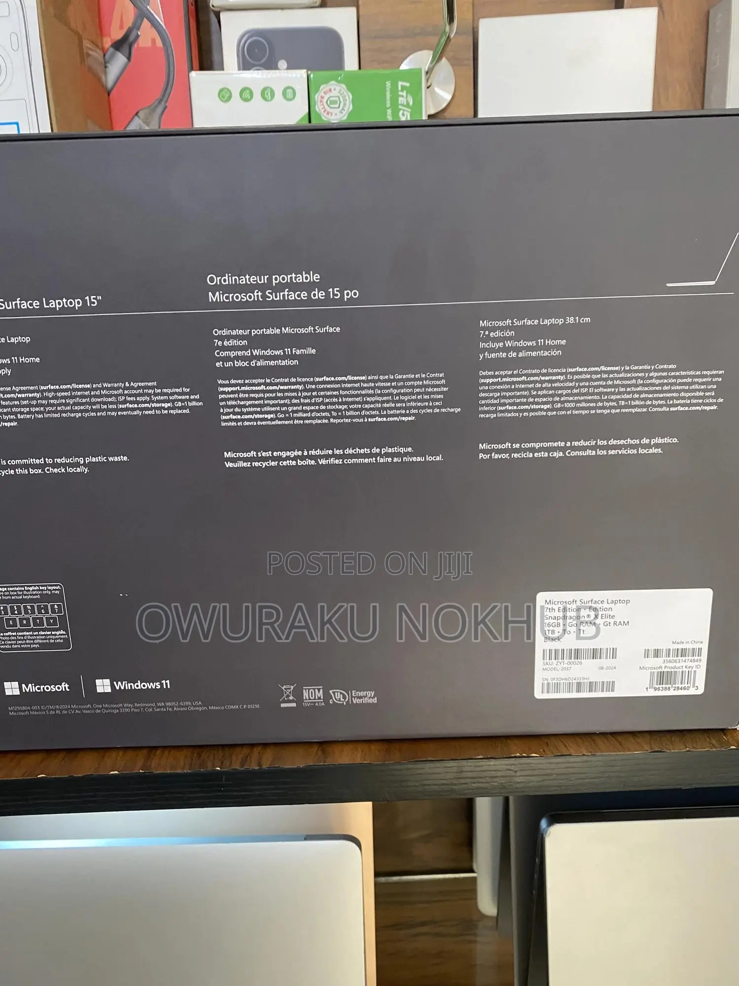 New Microsoft Surface Laptop 7 16GB Qualcomm Snapdragon X Elite SSD 1T