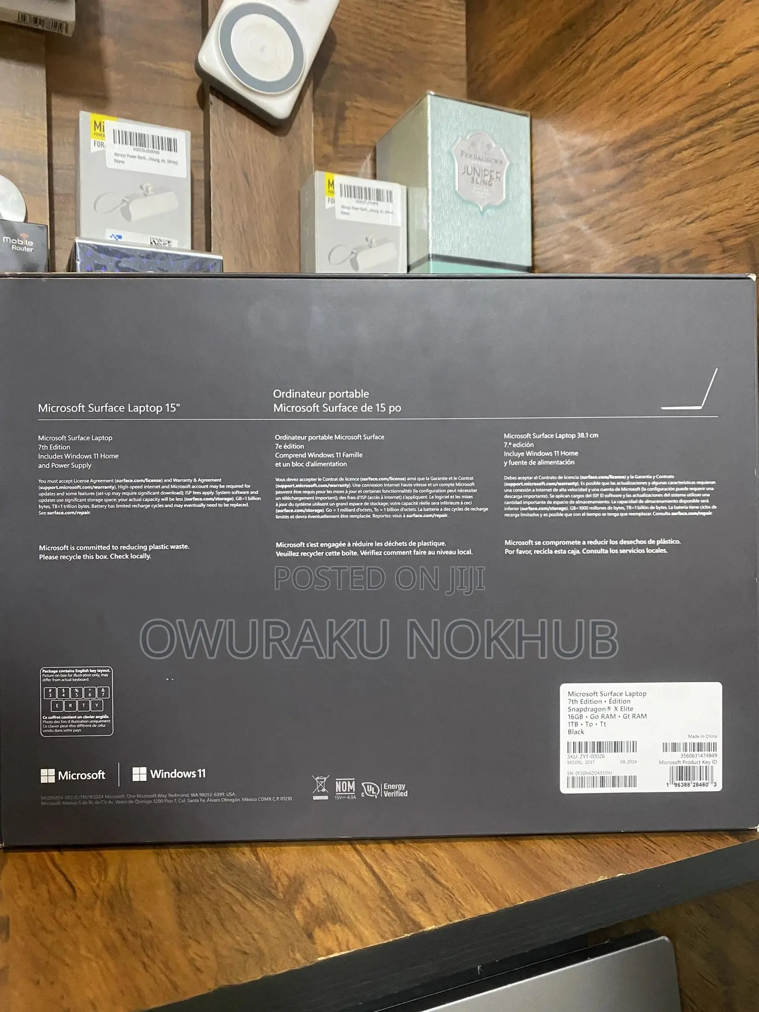 New Microsoft Surface Laptop 7 16GB Qualcomm Snapdragon X Elite SSD 1T