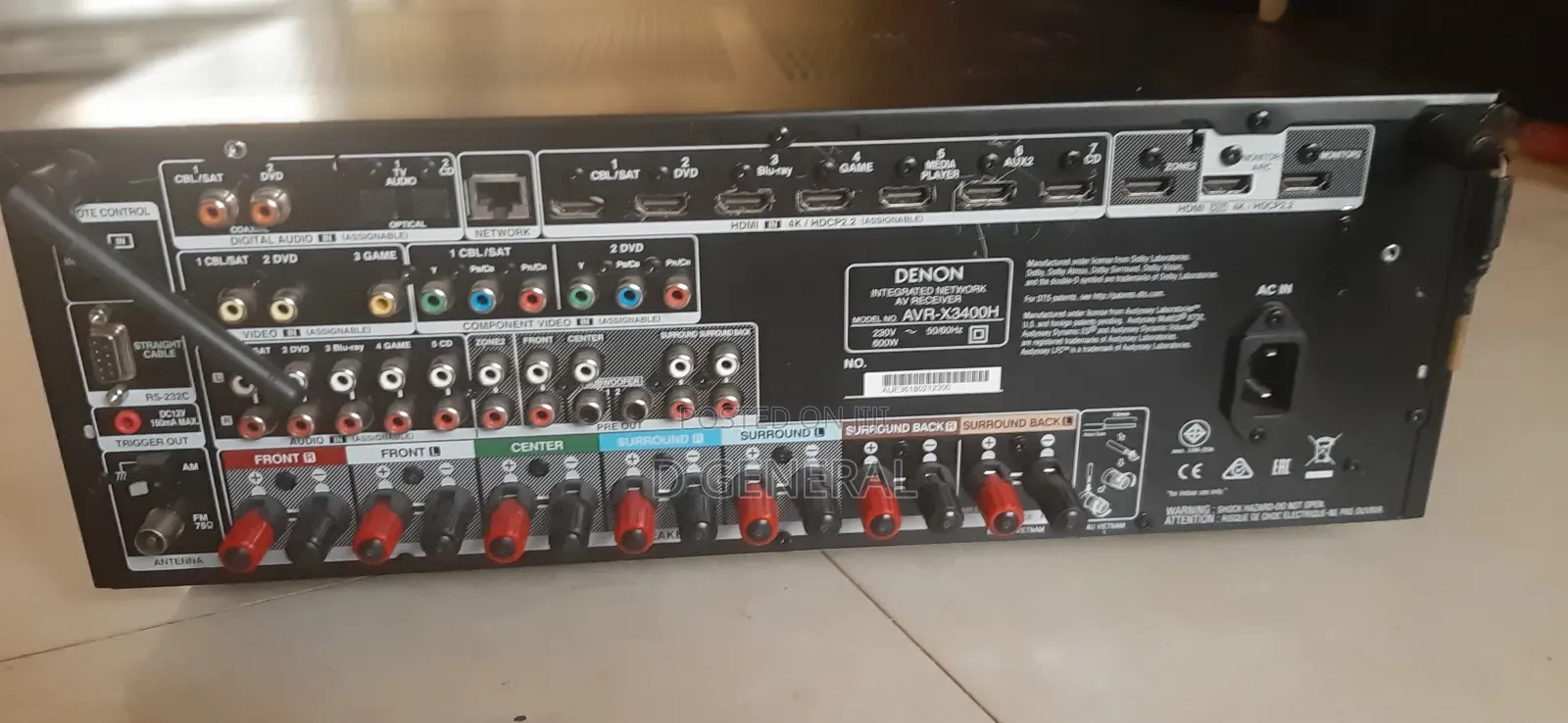 Denon Avr X3400h Bluetooth Amplifier