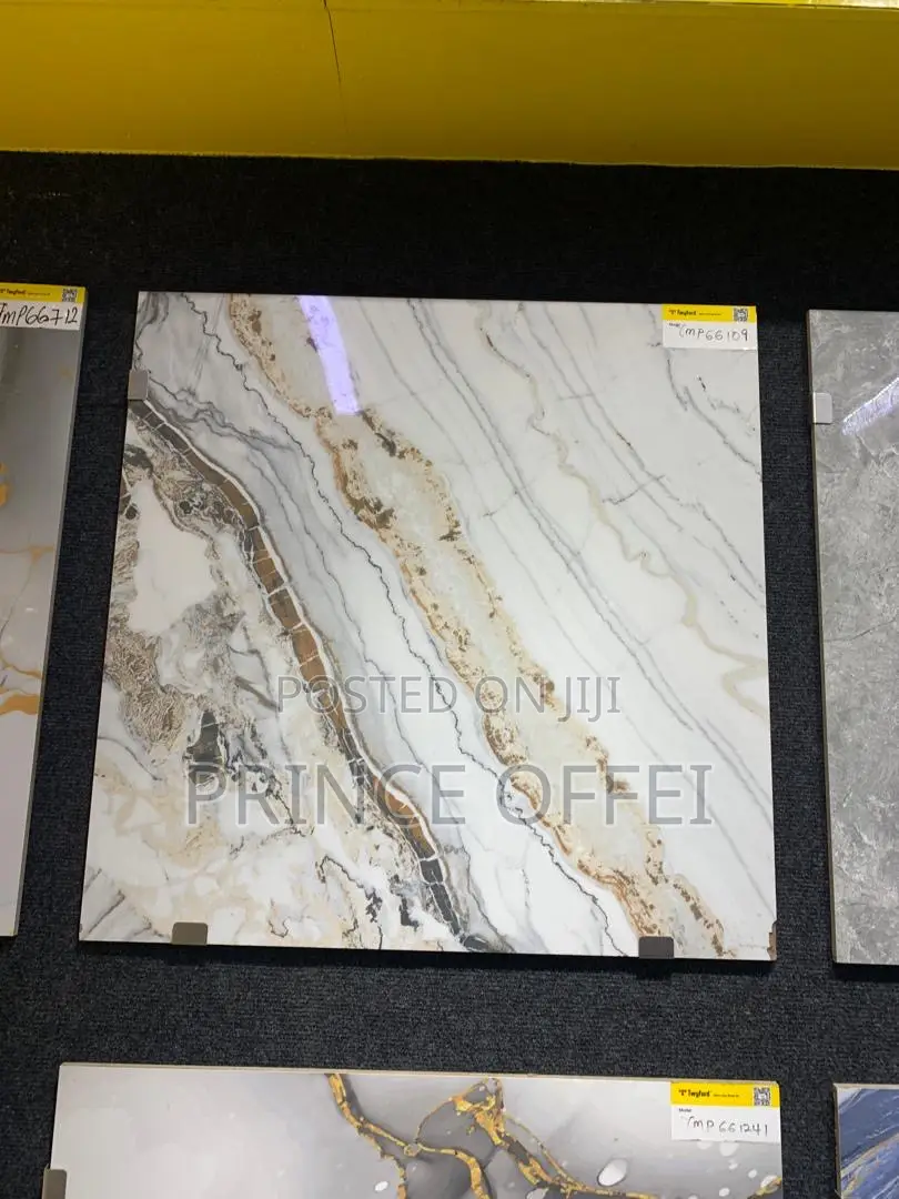 Made in Ghana *Twyford Polished Surface Tiles. 60/60cm, 4pcs in a Box
