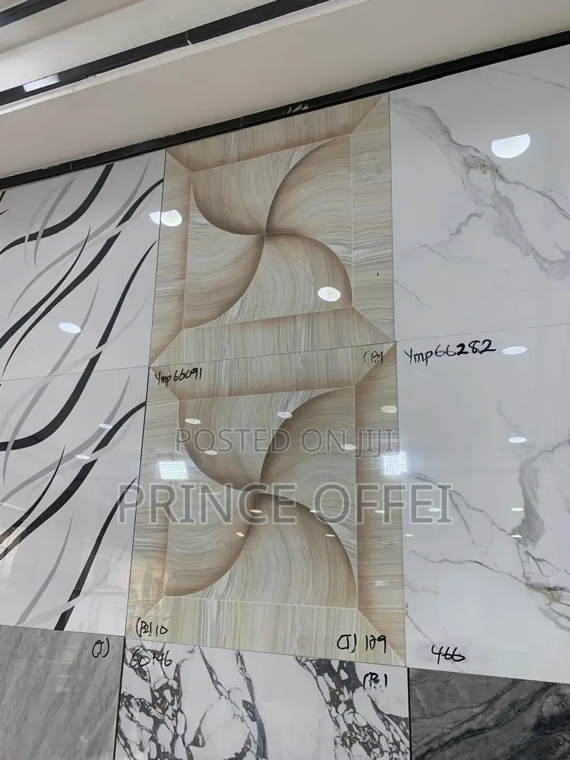 Made in Ghana *Twyford Polished Surface Tiles. 60/60cm, 4pcs in a Box