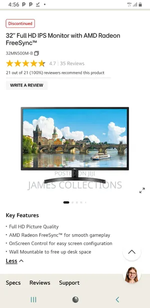 Lgfull Hd Ips Monitor With Amd Freesynctm