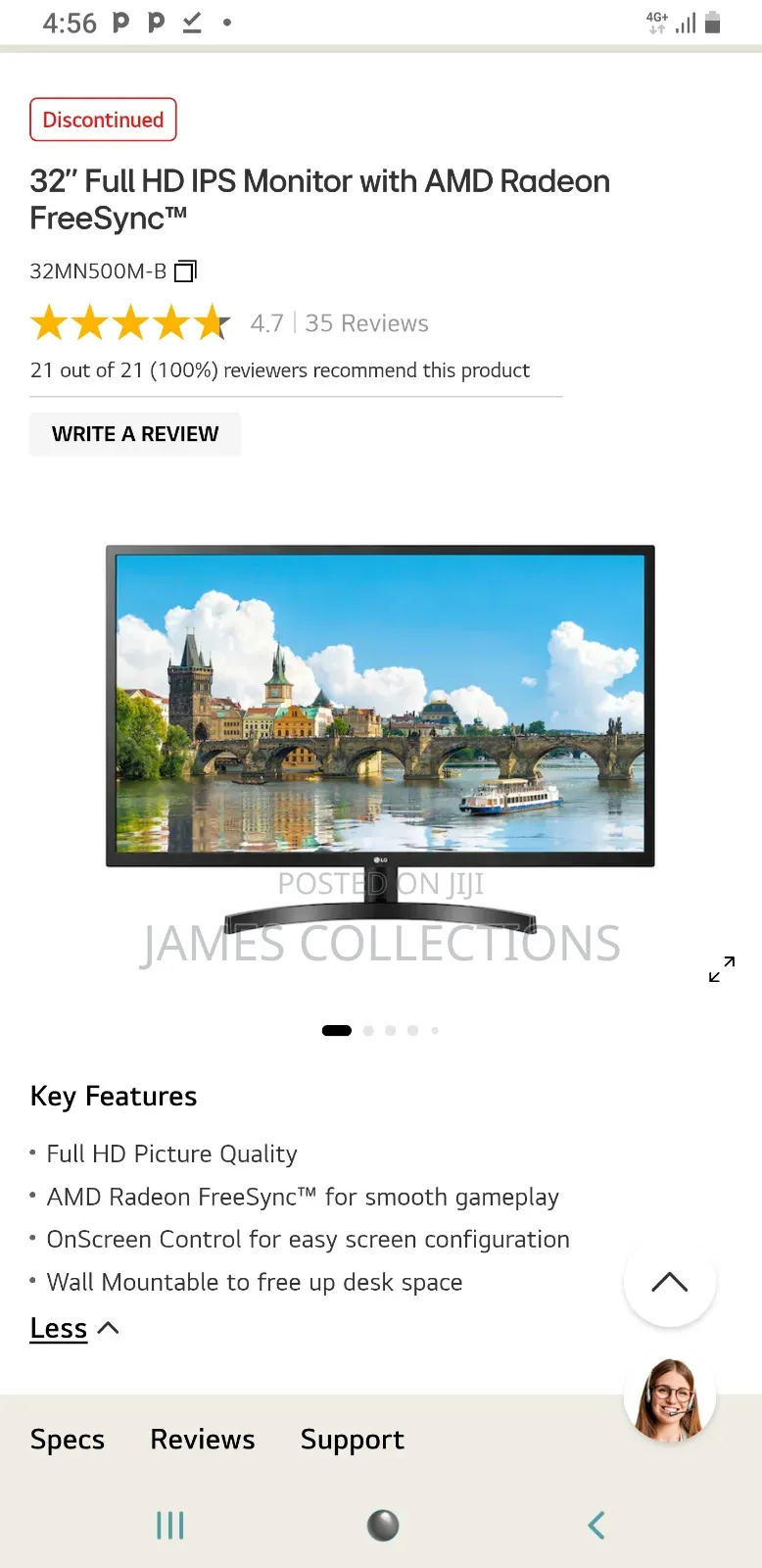 Lgfull Hd Ips Monitor With Amd Freesynctm