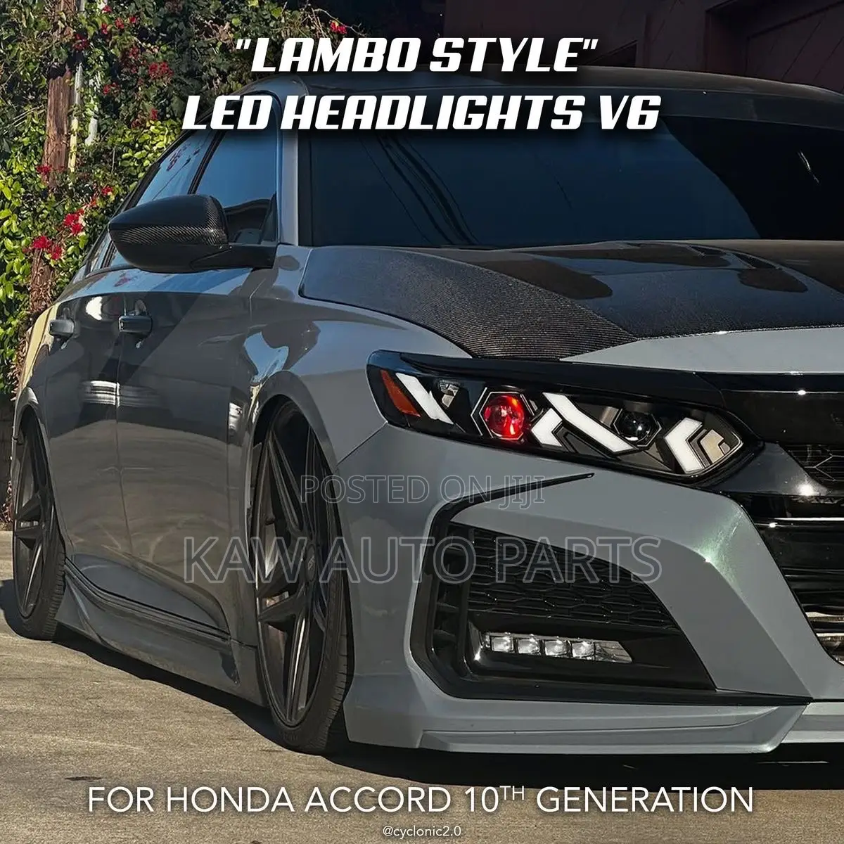 2018,2019,2020,2021 Led Headlight For Honda Accord Lamborghini Style