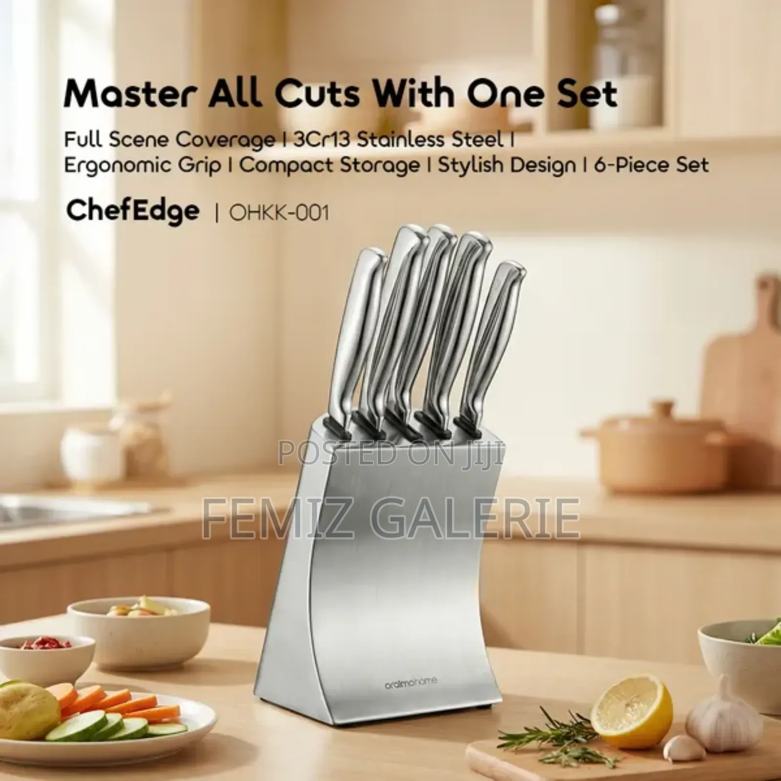 Oraimo Chefedge All in One Knife Block Set