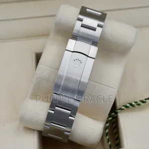 Rolex Oyster Perpetual 41mm Silver Blue Sunburst Dial Watch