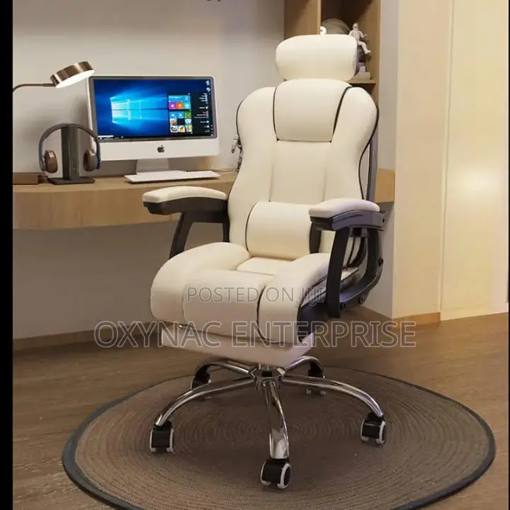 Office Chair (White, Black and Brown Colors)