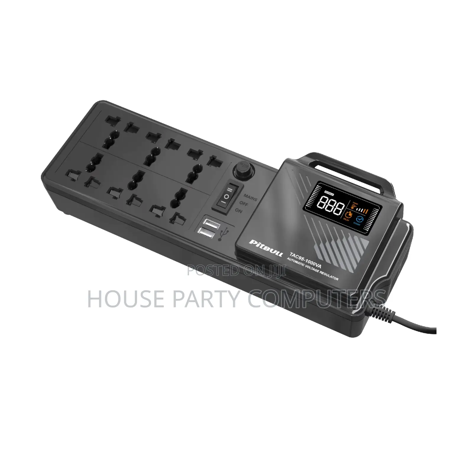 Pitbull Tac-1000va Voltage Stabilizer Ac Led Display