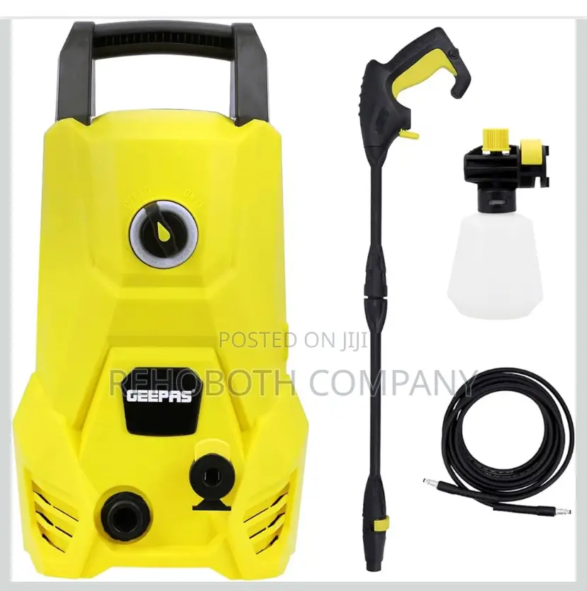 Geepas Gcw19029 2500w High Pressure Car Washer, Yellow/Black
