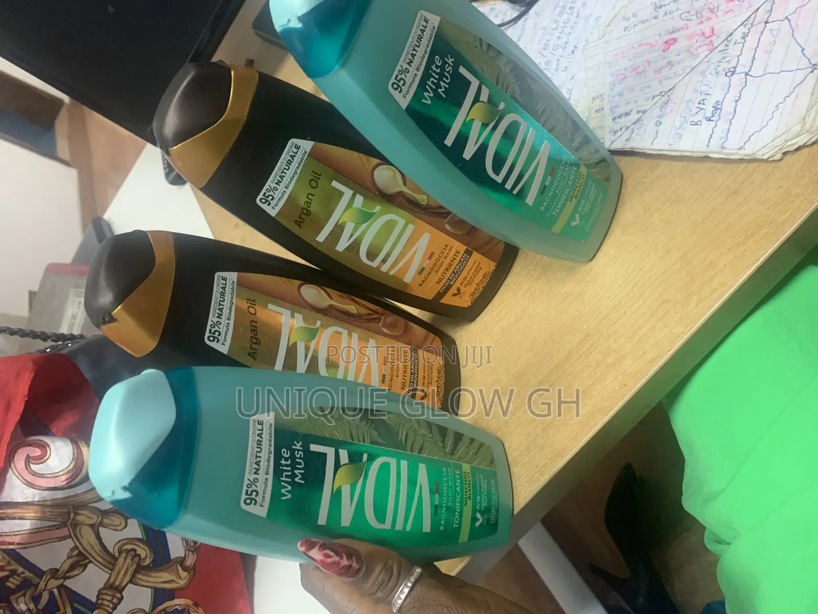 Vidal Natural Regenerative Body Wash Argan Oil Shower Gel
