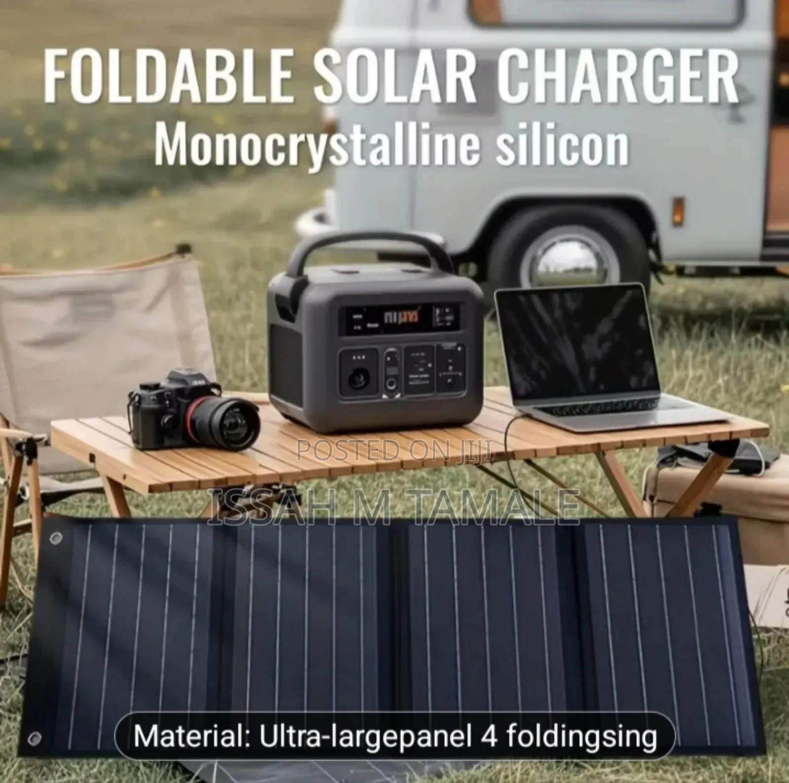 120w Folderble Multiple Solar 2 Usb Port 1 Type C and Dc for Laptop