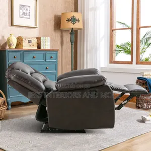 Manual Recliner Overstuffed Armchair
