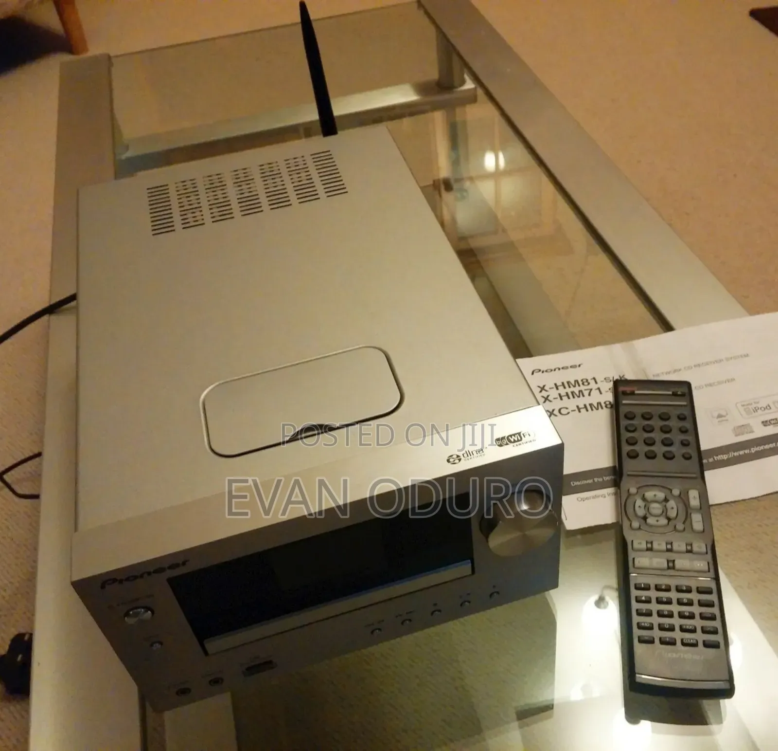 Power Pioneer Streaming Player Bt,Cd, Wi-Fi, Airplay ,Usb, Aux,Sub Out