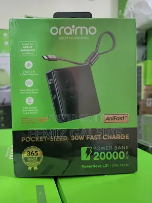Oraimo Powernova L21 20000mah 30w Power Bank