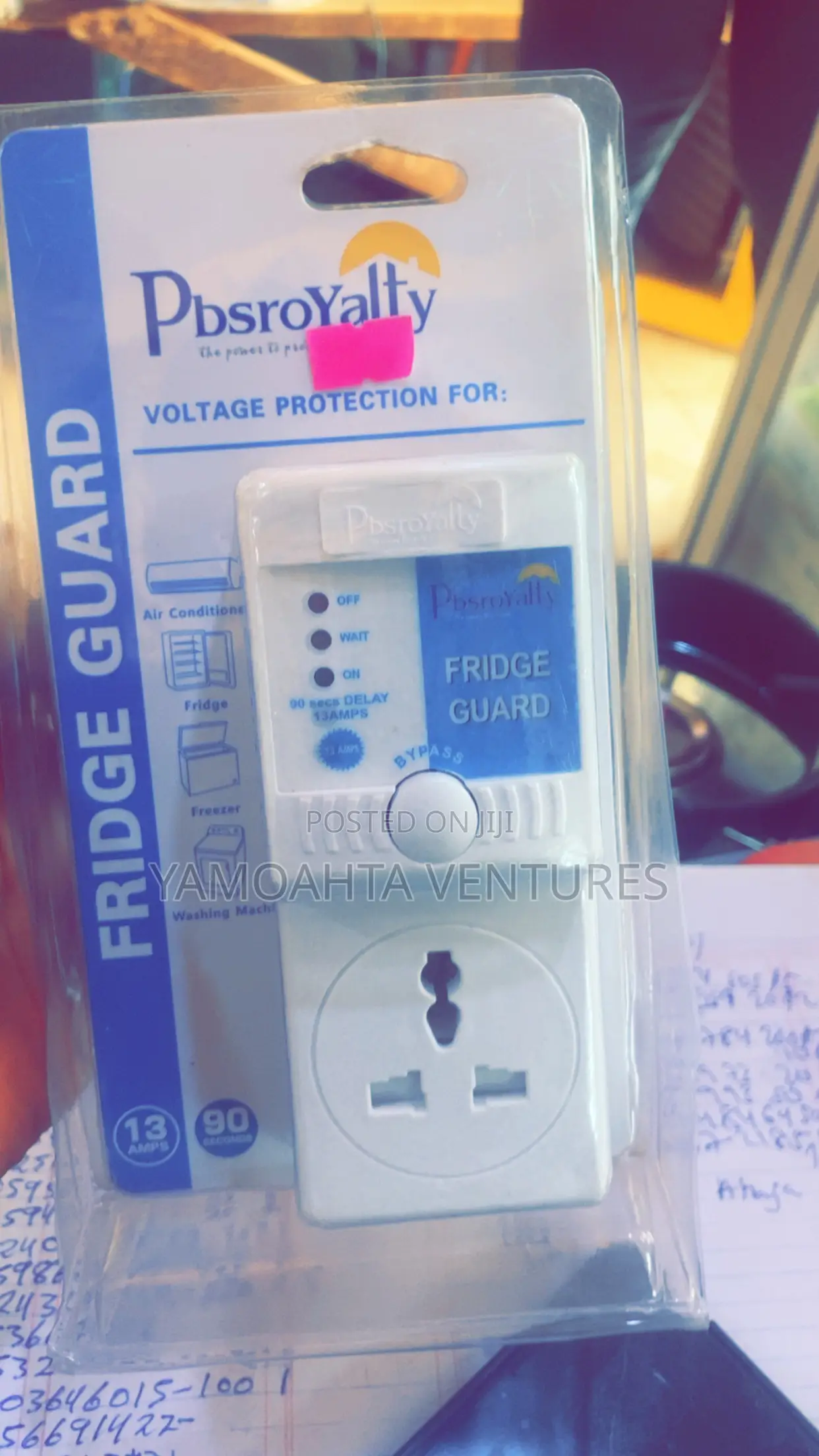 Fridge/Voltage Protection Adaptor - White