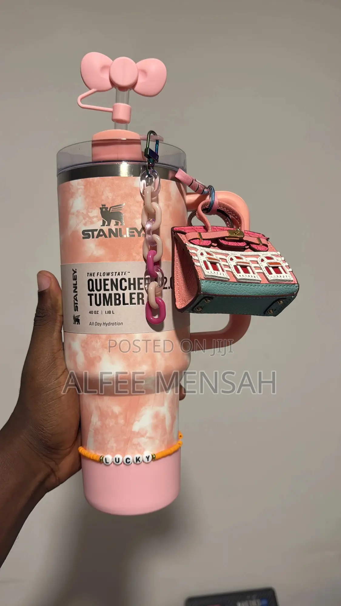 Stanley Cup Red Tye Dye 40oz With Accessories