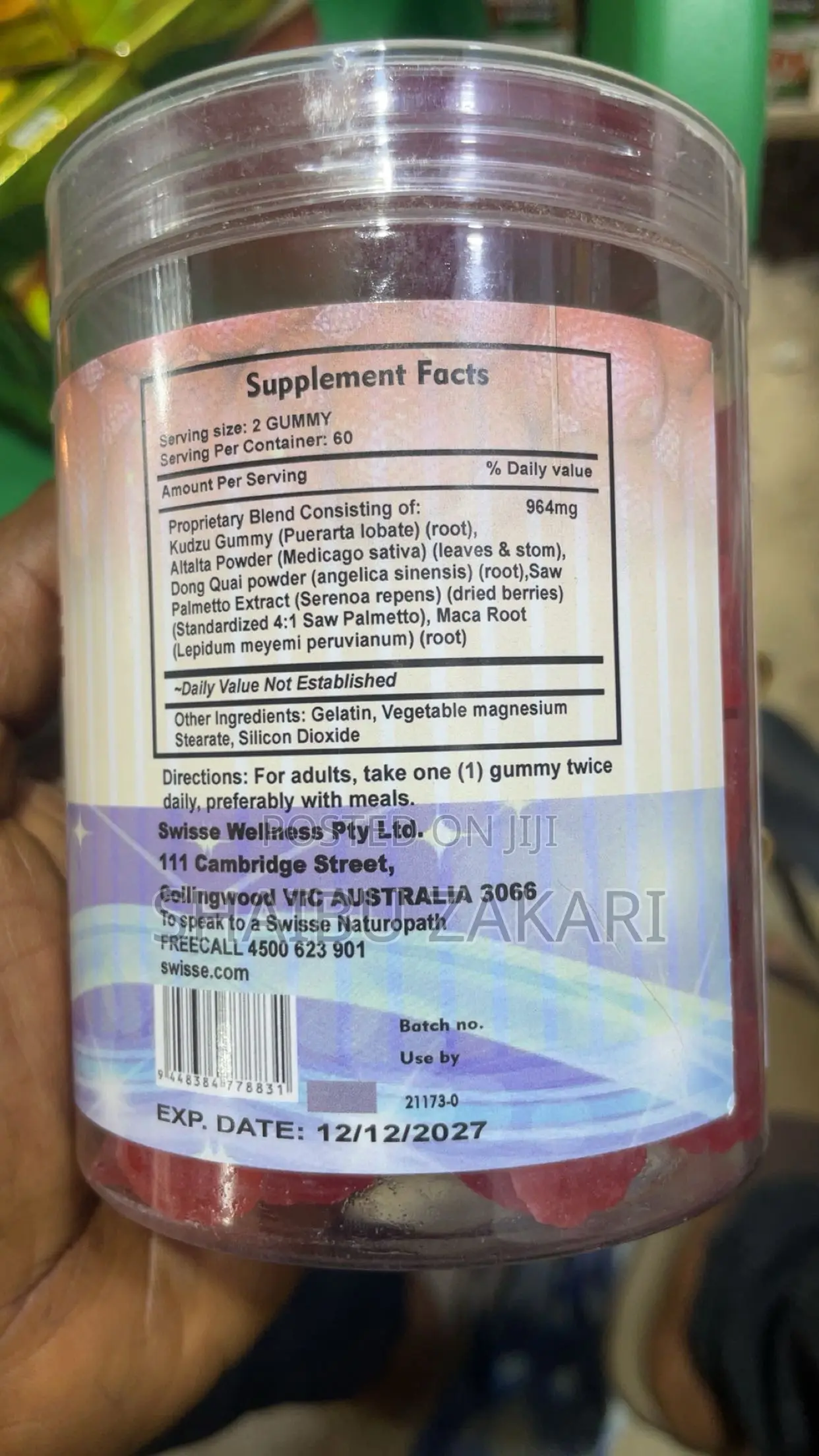 100% Maca Aguaje Gummy