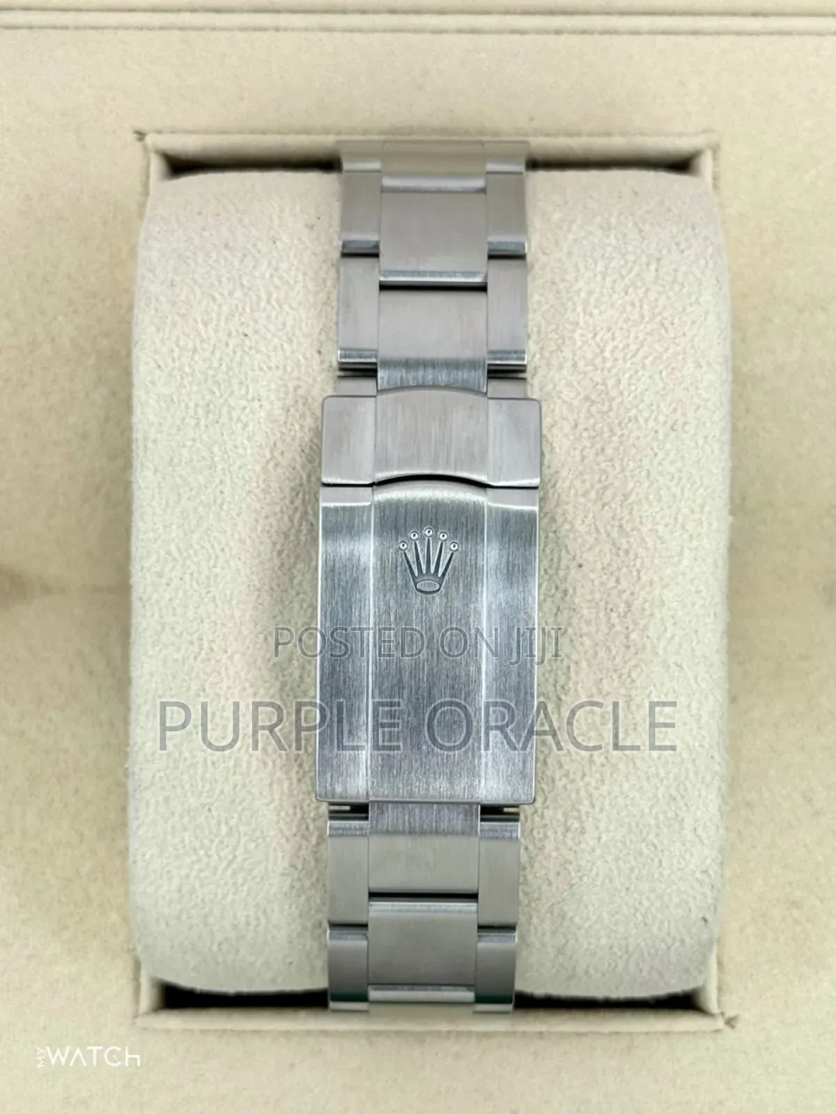 Rolex Oyster Perpetual 41mm Silver Black Dial Watch
