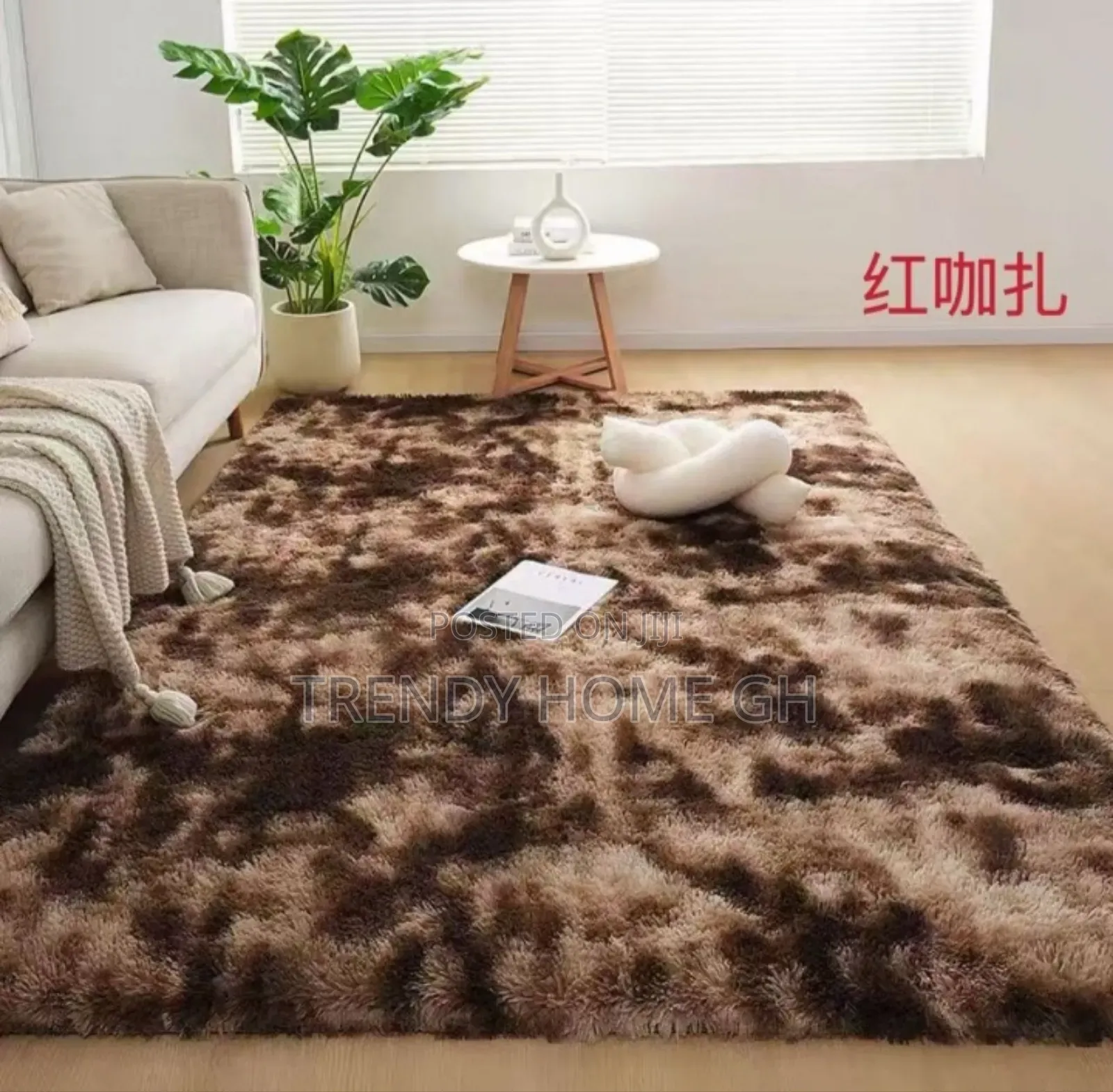 Luxury Fluffy Carpet / Soft Shaggy Rug for Bedroom Living Room