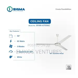 Sigma 56′′ Ceiling Fan – Sfan-A7056c