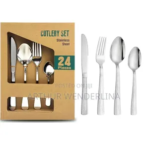 Silver Cutlery Set 24 Pieces
