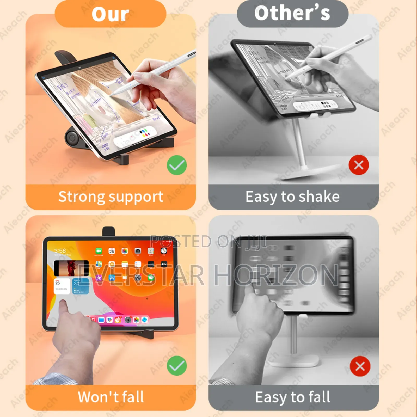 Multifunctional Foldable Tablet And Phone Stand Holder Universal