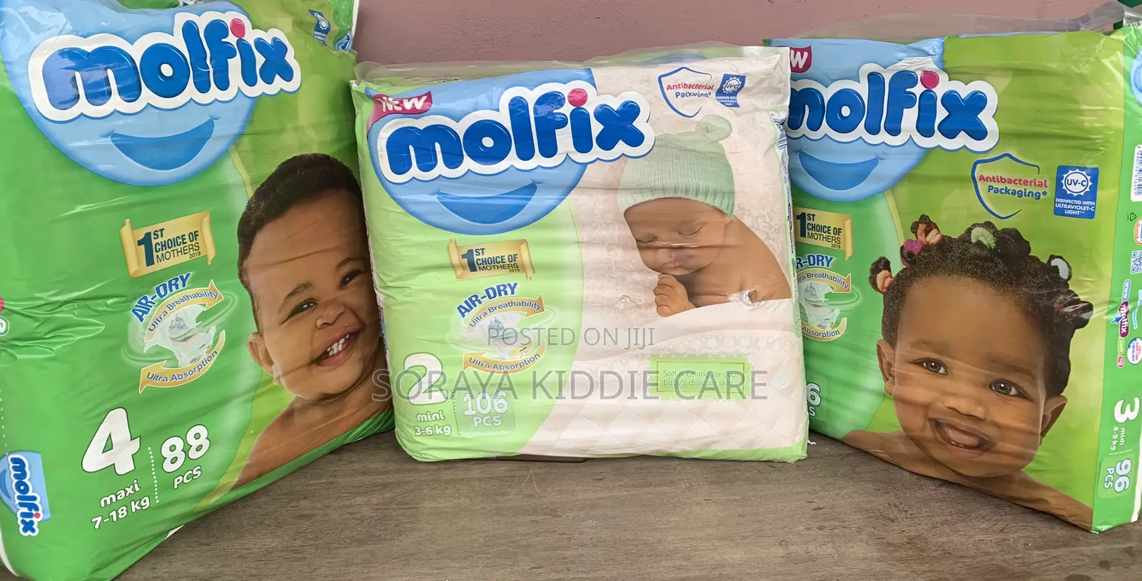 Molfix Diaper Size 2,3,4,5 Jumbo Packs