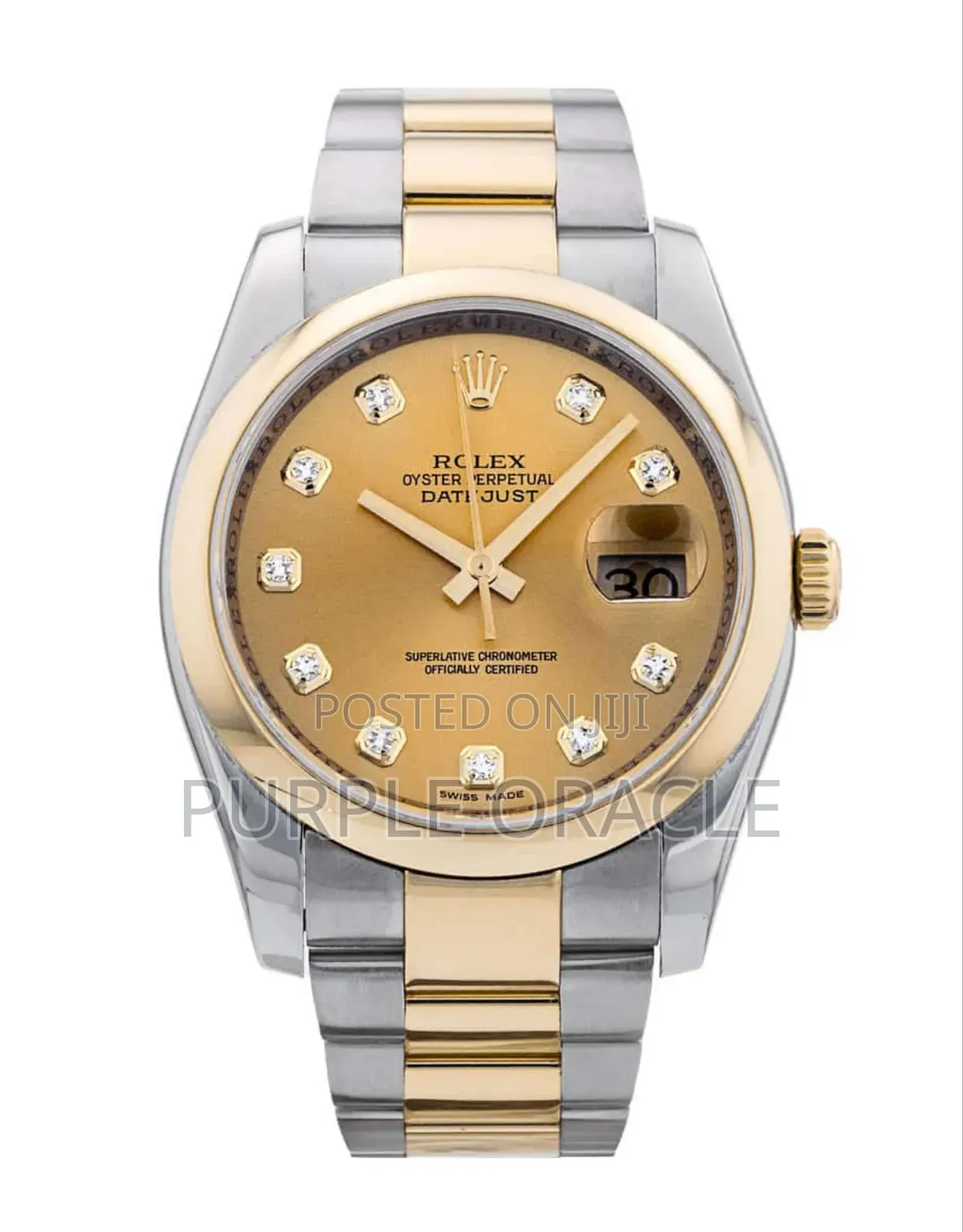 Rolex Datejust Two-tone Silver Gold Dial Watch