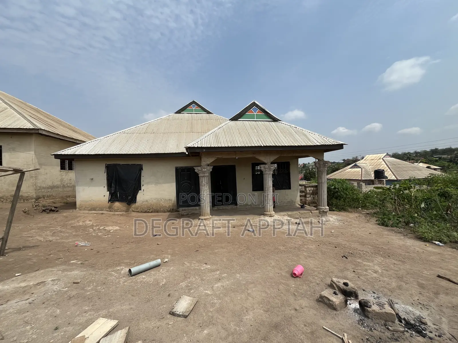 Semi Complete 3 Bedrooms House For Sale @ Aboaso Near Mamponteng