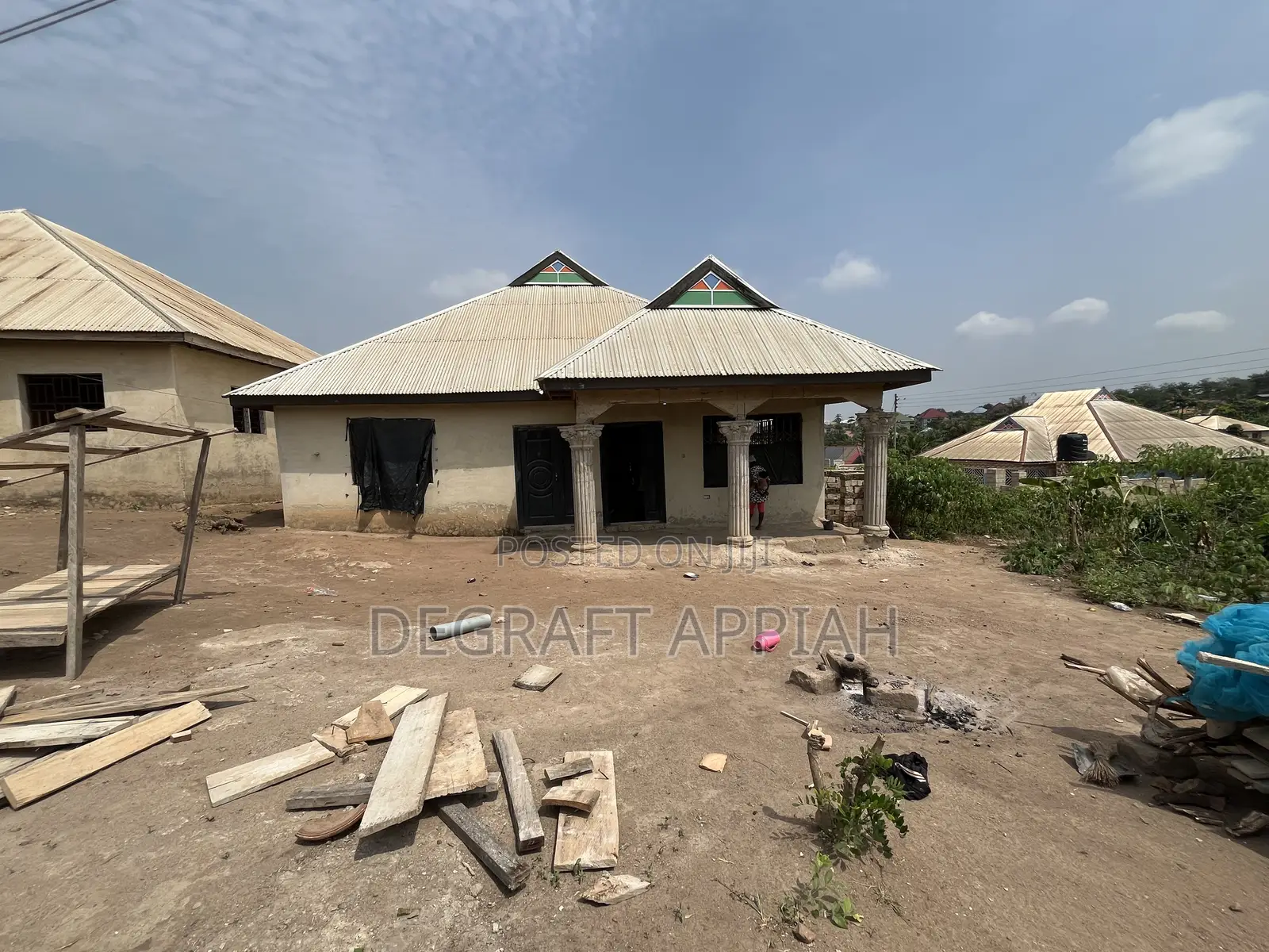Semi Complete 3 Bedrooms House For Sale @ Aboaso Near Mamponteng