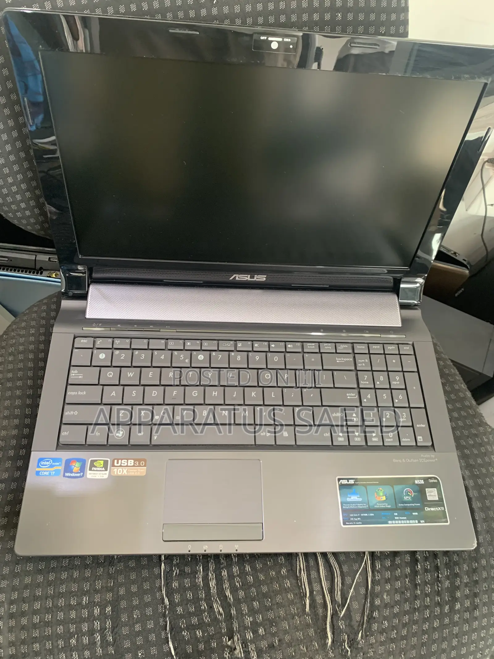 Laptop Asus N53SM 16GB Intel Core I7 HDD 500GB