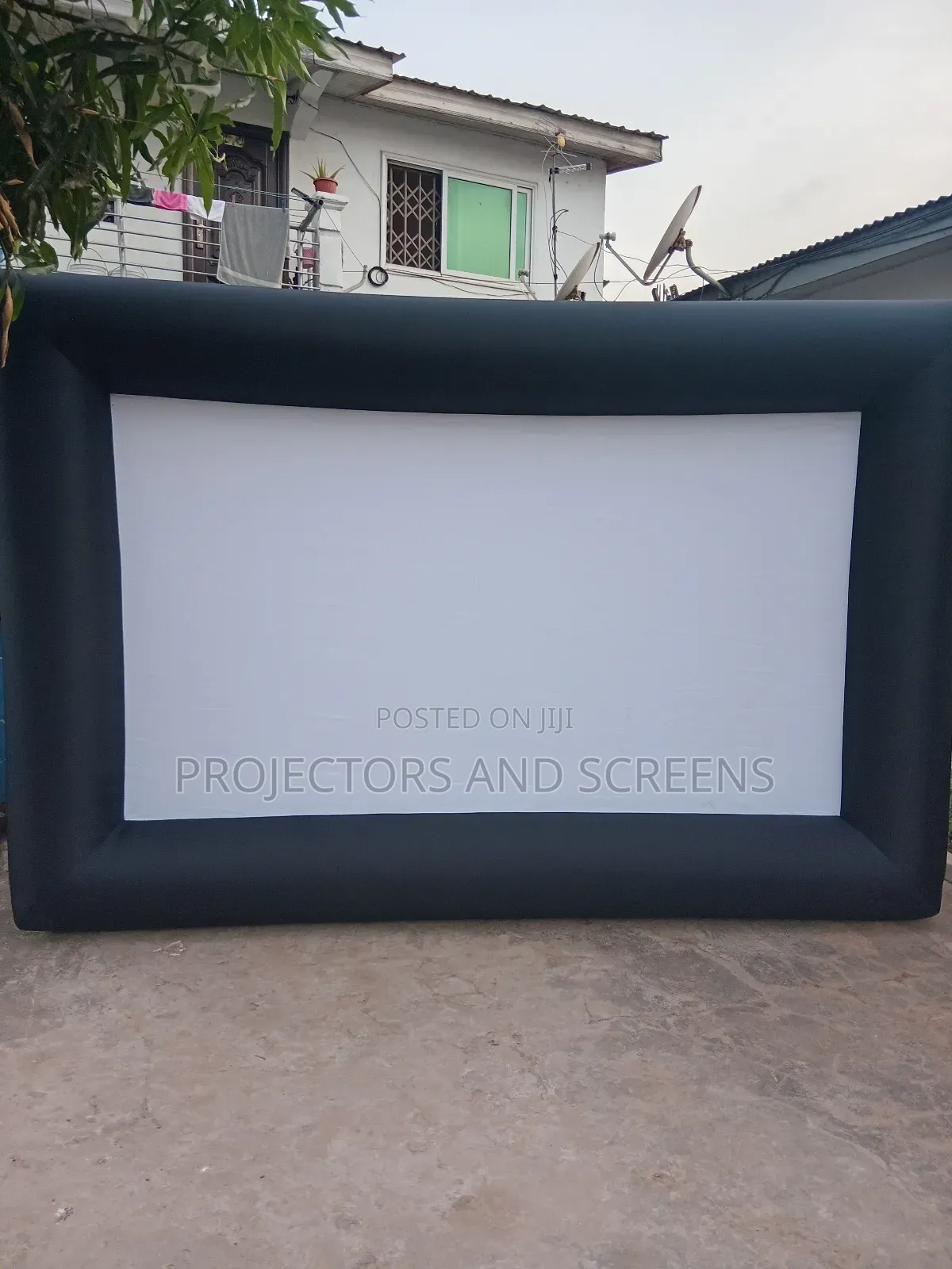 Rent Giant 16ft Outdoor Projector Screen Plus Air Blower Delivery