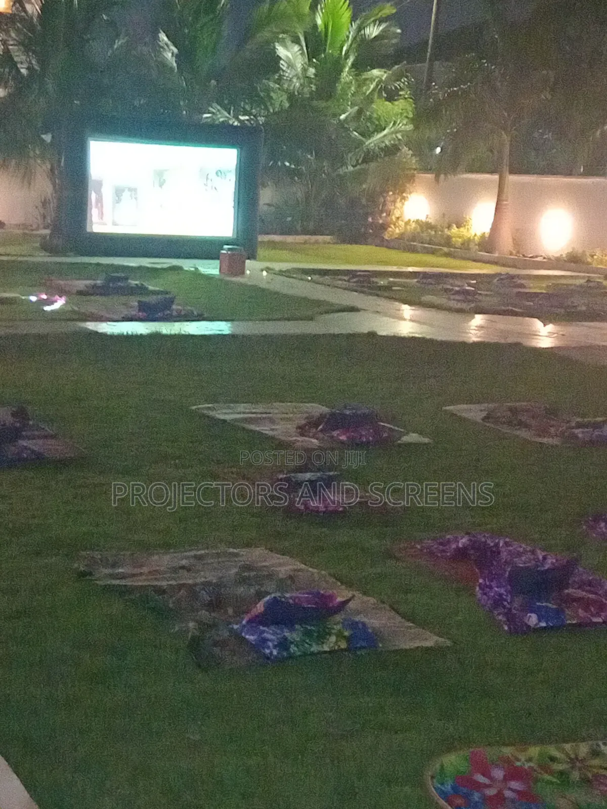 Rent Giant 16ft Outdoor Projector Screen Plus Air Blower Delivery