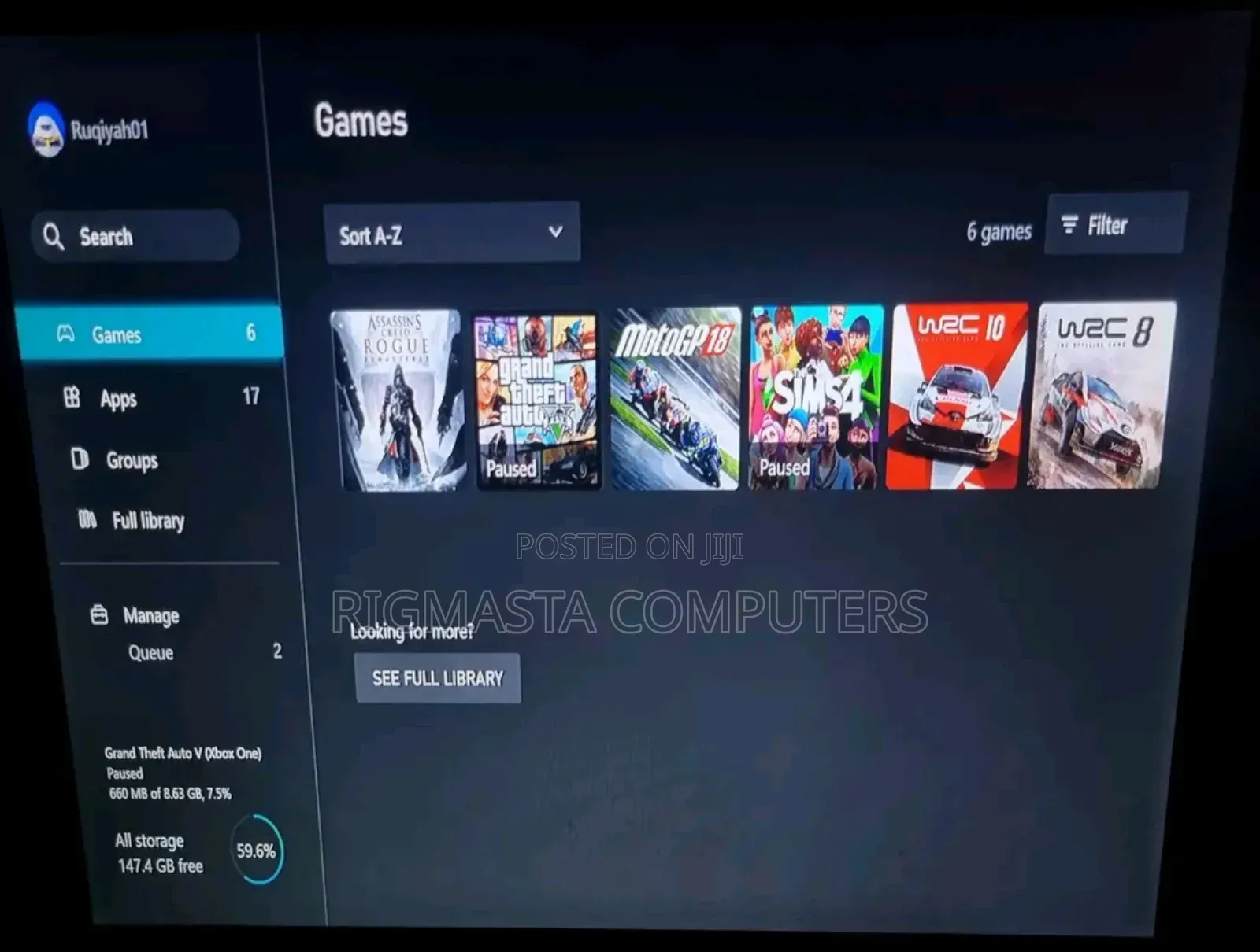 Xbox Series S With Games No Pad
