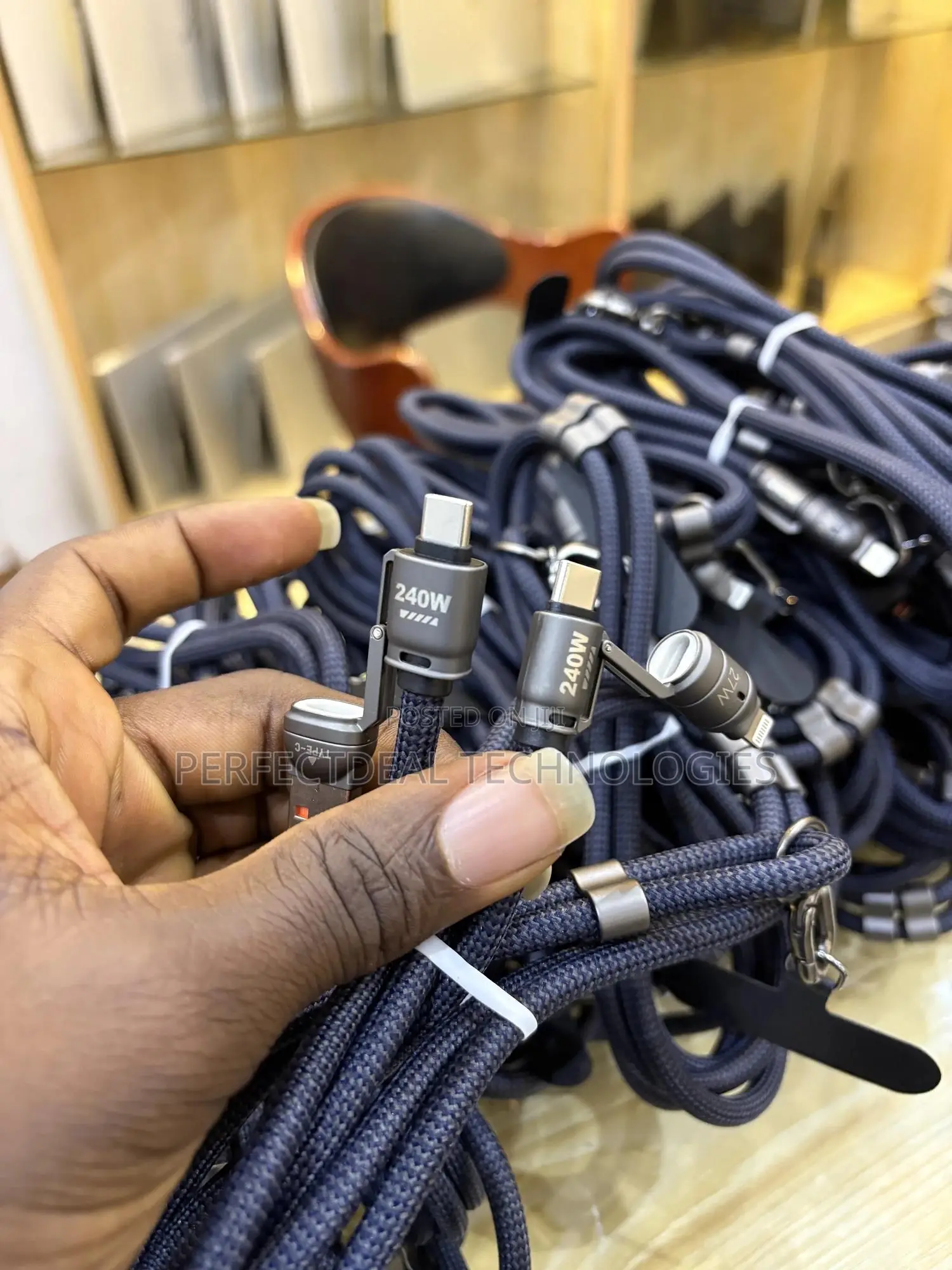 Premium 4-in-1 Threaded Cable