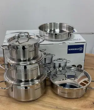 Korkmaz Stainless Steel Cookware 9pcs