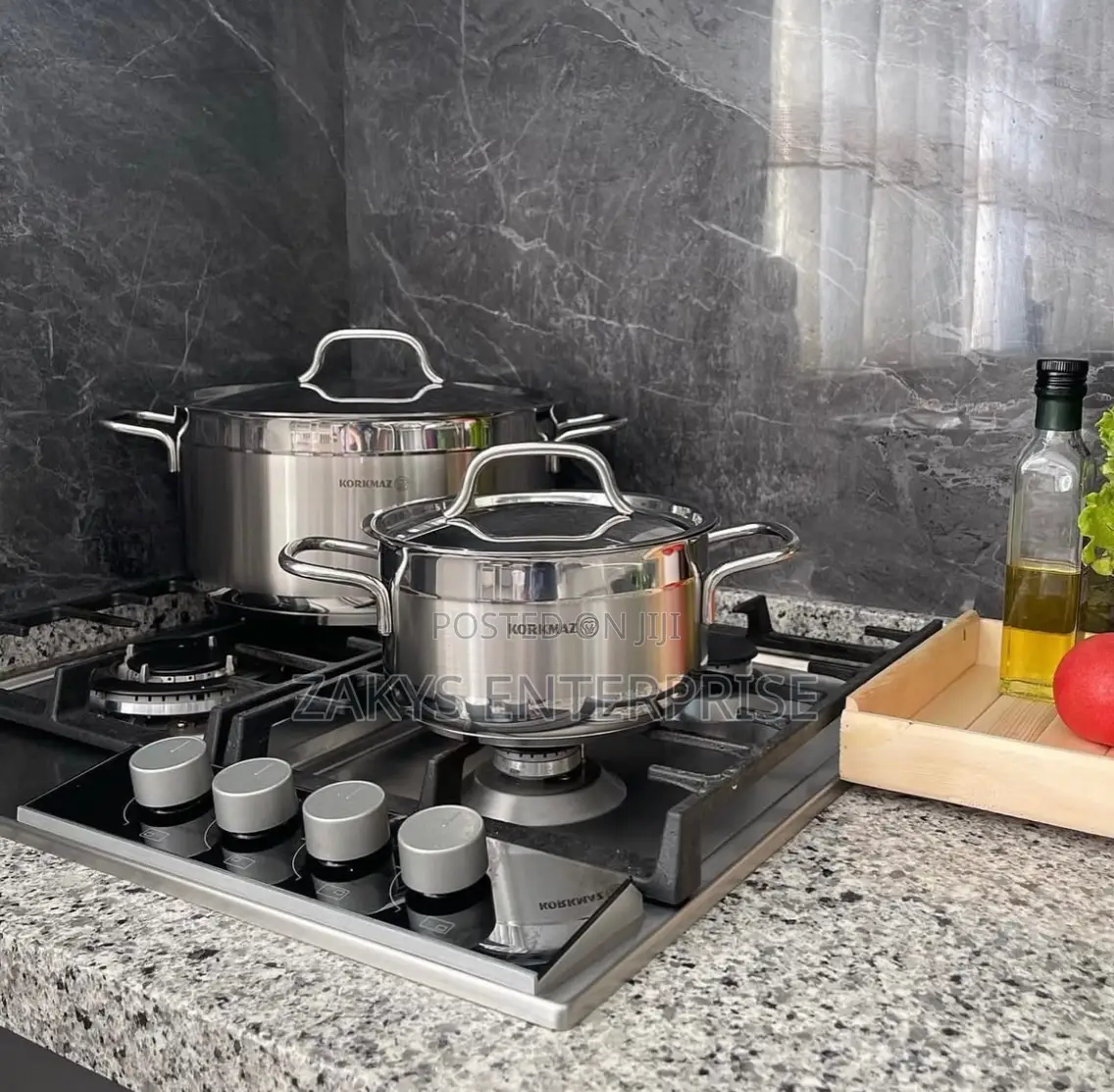 Korkmaz Stainless Steel Cookware 9pcs