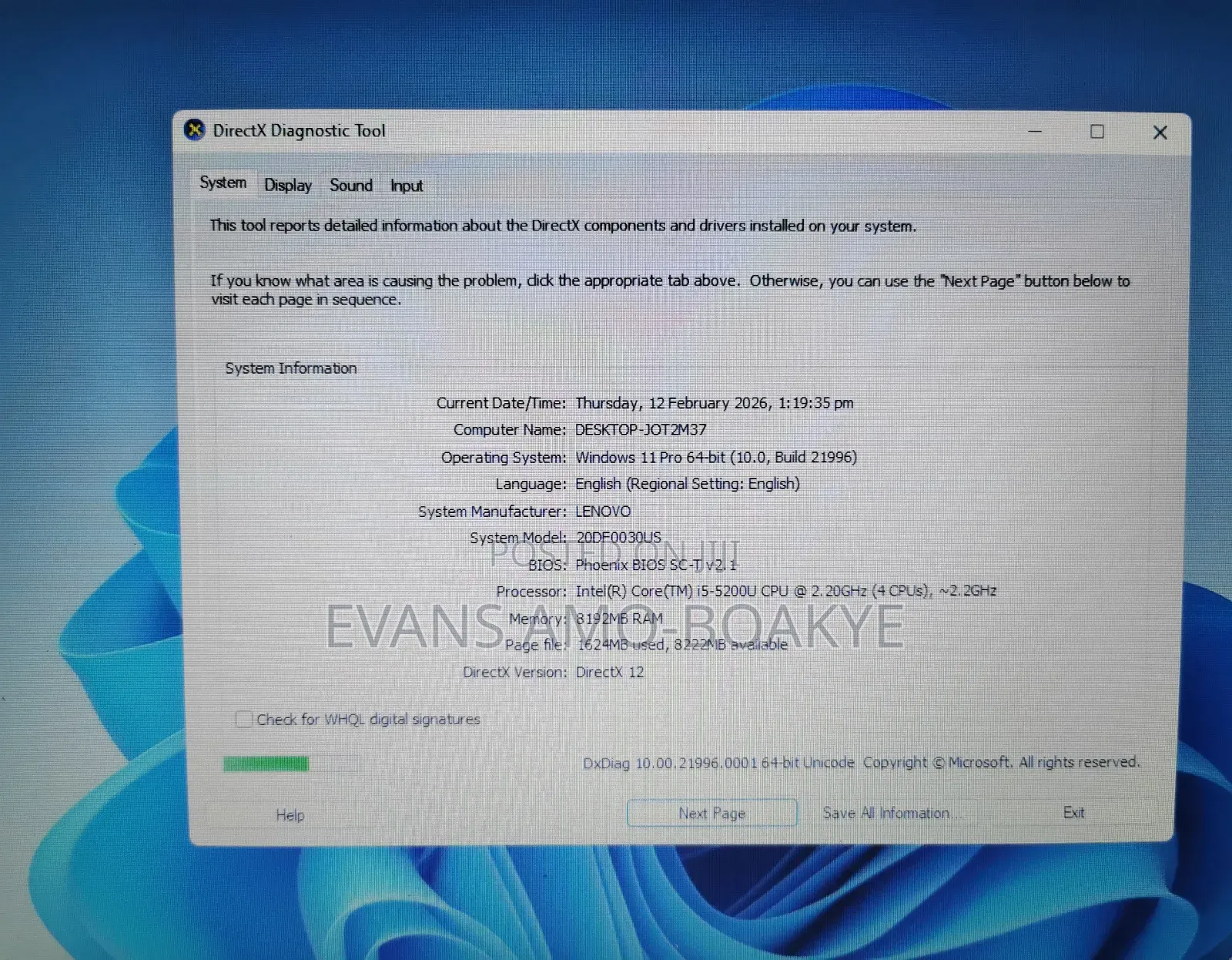 Laptop Lenovo ThinkPad Edge E550 8GB Intel Core I5 HDD 500GB