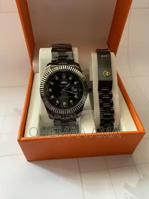 Quality Black Rolex and Bracelet