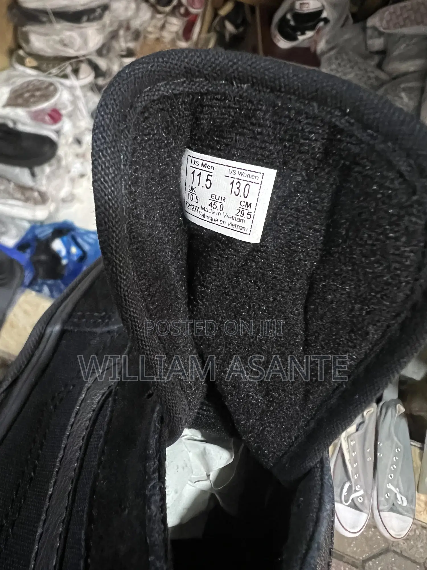 All Black Canvas Vans