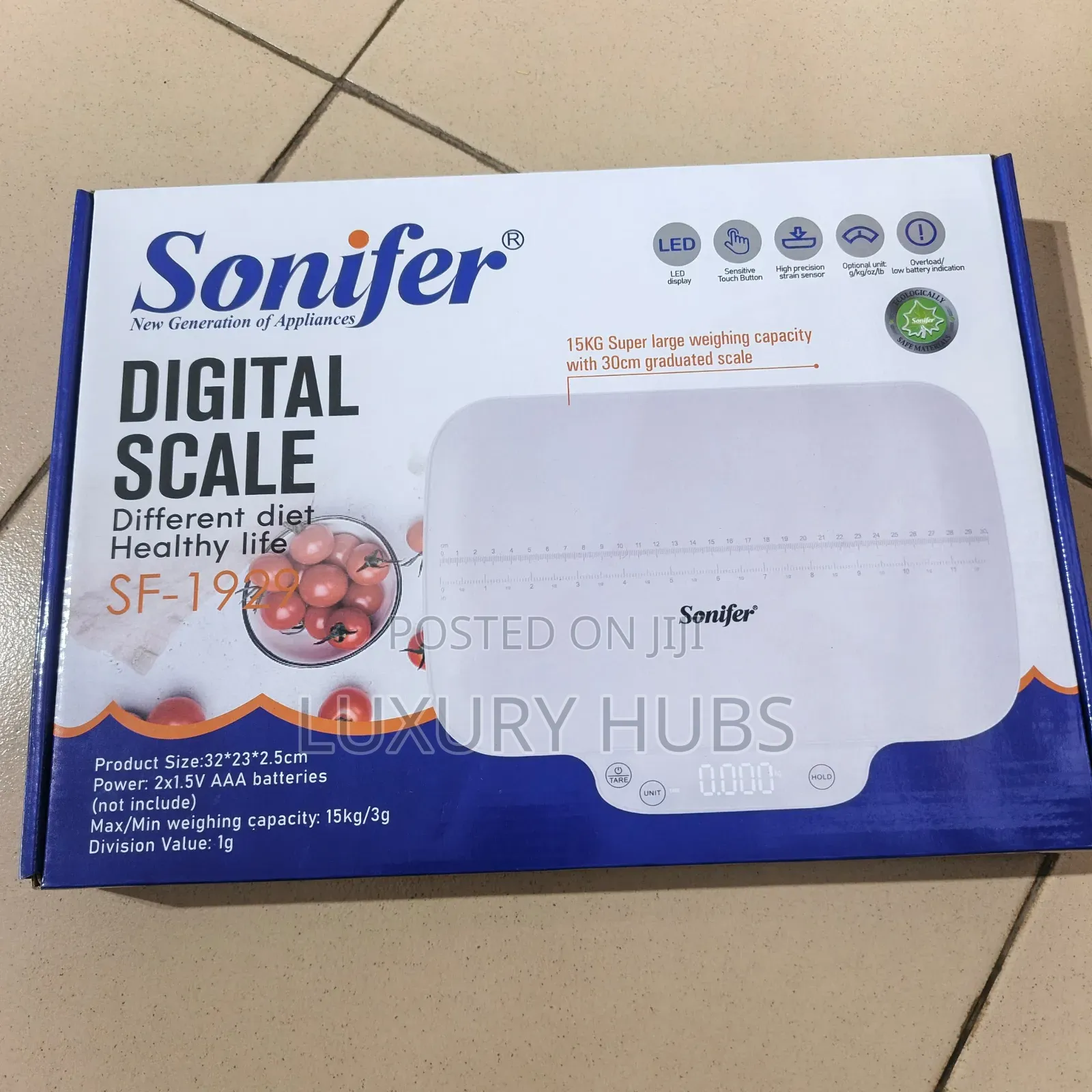 1g - 10kg Sonifer Kitchen Weighing Scale